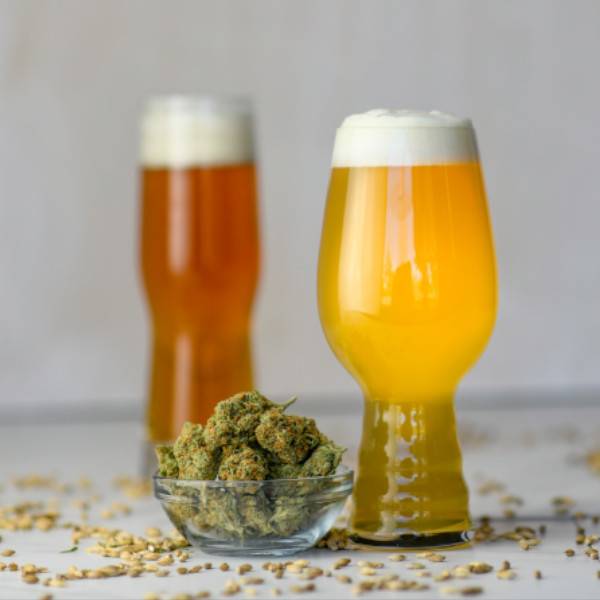 cannabis with beer