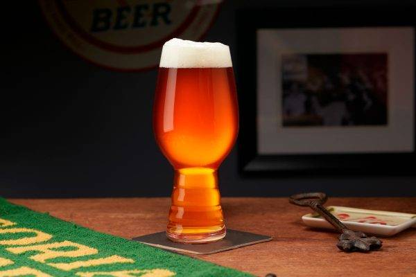 gold amber beer in a glass