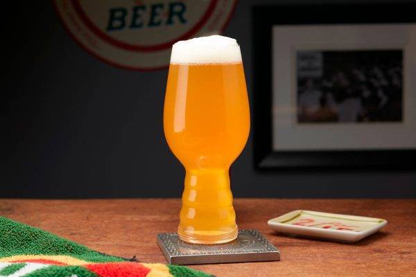 hazy beer in glass