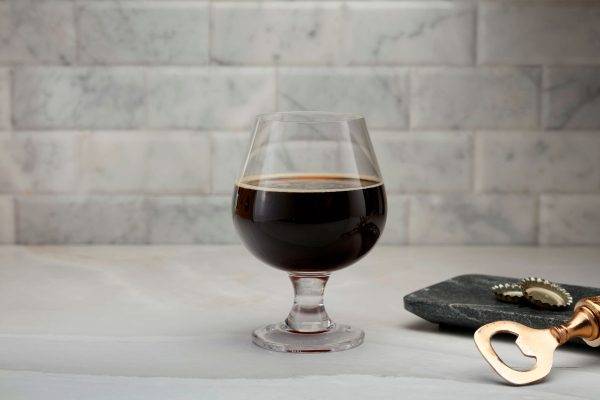 imperial stout in snifter glass