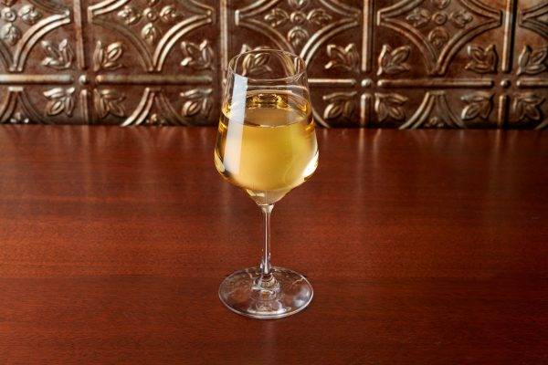 mead in stemmed glass