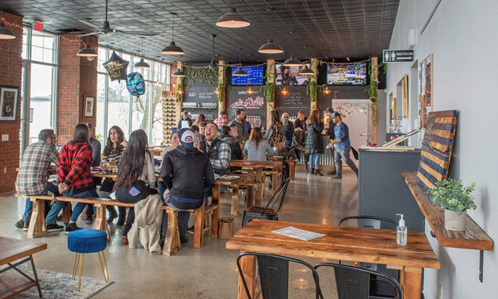 brewery and coffee shop interior